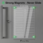 Acrylic Magnetic Dry Erase Board For Fridge  12 x8  Clear Magnetic To Do List