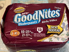 Vintage 2005 Goodnites Youth Girls Pull-ups Underpants 13 L   Xl   diapers