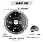 2pcs 4 5  Wheel Diamond Saw Blade Ceramic Tile Cutting Disc Grinder Cutter 115mm