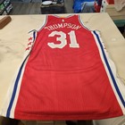 Adidas Nba Philadelphia 76ers Thompson  31 Vntg 16 17 Game-worn Jersey Men Xl