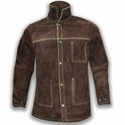 Cowhide Leather Welding Jacket   Flame Heat Resistant Heavy Duty Welder Jacket