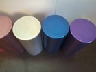 Vintage Lot Of 8 Colorful Anodized Mcm Aluminum Cups Tumblers Nostalgia Retro