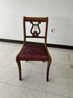 Vintage Dining Chair Duncan Phyfe Harp Mahogany  could Use Refinish restoration 