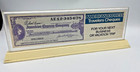 Vintage Advertising Autunitic American Express Travelers Check Bank Counter Sign