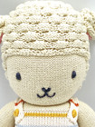 Cuddle Kind Hand Knit Crochet Lamb Doll Stuffed Animal Plush 19  Peru Child Core