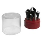 5 Pieces 90 Degrees  0-4 Straight Shank Hss Zero Flute Countersinks Deburring  