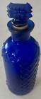 Stunning Vintage Cobalt    poison    Pharmacy Bottle Late 1800   s Or Early 1900   s