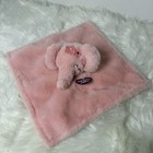 Parents Choice Lovey Pink Elephant Security Blanket Plush Baby Toy Satin Flower