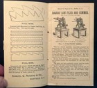 1880 s Rogers  Saw Filer   Gummer Knife Grinder Illustrated Brochure Buffalo  Ny