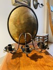 Antique Original Pierre Deux Pair Large Wall Sconces  French Country Brass