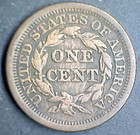 1852 Liberty Head Large Cent  braided Hair 
