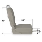 Economy Standard Folding Fishing Boat Seat - Gray - 16 