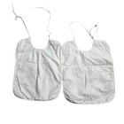 Lot Of 2 Vintage Quilted Baby Bibs Embroidered Raggedy Ann Kite Swing Ric Rac