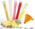 160 Disposable Ice Popsicle Mold Bags  Bpa Free Freezer Tubes With Zip Seals    