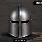 Medieval Knight Helmet Steel Crusader Armor Larp Cosplay Replica Mask
