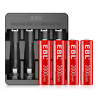 Lot Aaa Aa Li-ion Rechargeable 1200 3000mwh Lithium Batteries   Charger Upgrade