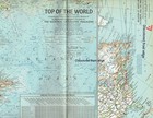 1965-11 November Vintage Original Top Of The World National Geographic Map  514 