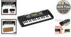 37 Key Electronic Keyboard Piano For Kids Black 17 In Battery Powered Music
