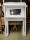 Antique 1890 s Fireplace Mantel Original Victorian Style Columns Oak Ornate