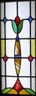 Large Beautiful Abstract Old English Leaded Stained Glass Window 15  X 34 25 