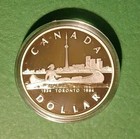 1984  Canadian Commemorative Silver Dollar Proof  Toronto Sesquicentennial W ogp