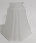 New Light Shade Ceiling Fan Lamp Globes Frosted Glass Ruffled Edge 2 1 4 Fitter