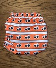 Mama Koala Reusable Cloth Diaper With Cute Eye Pattern Orange Monster Eyes