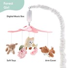 Crib Mobile For Girls - Pink And White Musical Baby Crib Mobile With 12 Lulla   