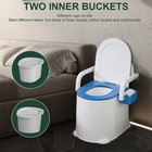 Bedside Commode  Adult Potty Chair Load 400lb For Seniors Elderly   Others Usa
