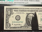 1995  1 Federal Reserve Note     Ink Smear Error     Pmg Unc65 Epq 