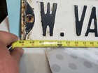 Vintage 1950 s W Van Buren St  Gas Oil  Embossed Metal Road Street Sign 28  X 6 