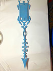 Antique Original Cast Iron Weathervane Lightning Rod Arrow W  Metal Tail Fin 23   