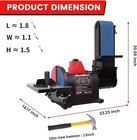 Bucktool 1hp 8 In Disc And 4 X 36 In Belt Sander Combo benchtop For Metalworking