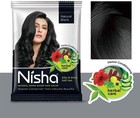 Natural Henna Hair Color Pack - 10gm  Rich Black Shade  10 Units