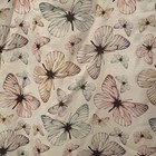 Butterfly Pattern Shower Curtain  72in X72 In  Used Item 