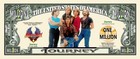 Pack Of 10 Journey Rock Music Band Million Dollars Collectible Novelty Money