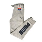 Puma Youth Boy s L  14 16  Cotton Blend Midweight Joggers Fleece Lined Gray