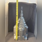 Silver Architectural Sculpture Vintage Pottery Barn Art Decochrysler Building