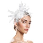  Fascinator Hats For Women Feather Flower Hair Clip Brooch Wedding Tea Party