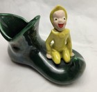 1950 s Pixie Elf On A Shoe Planter Mcm Gilner  Christmas