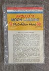 Vintage Apollo 11 Moon Landing Color Photo Album Prints Official Nasa Films Set 