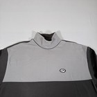 Vintage Nike Shirt Mens Medium Black Gray Tiger Woods Yin Yang Golf Mock Neck