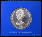 1977 Solomon Islands  5 Silver Coin Km 7  25