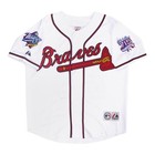 Andruw Jones Atlanta Braves 1999 World Series Home White Jersey Men s  s-3xl 