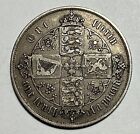 1855 Great Britain Gothic Florin  two Shillings  Nice Very Fine