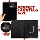 Monster 9 Pocket Trading Card Album Matte Black Binder  Anti Theft   Anti Drop
