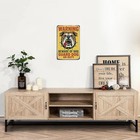 Beware Of Dog Guard Dog On Duty Tin Metal Signs Home D  cor Vintage Bulldog Warni
