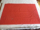 5019   Tiny Tulips On Red Craft  Quilting Cotton Fabric - 45  X 3 4 Yd 