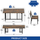 63  6-piece Farmhouse Dining Table Set Kitchen Table Set With  Bench   4 Chair