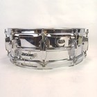 Ludwig Supraphonic 5x14 snare Drum Vintage70s Muffler -blue olive Badge Aluminum